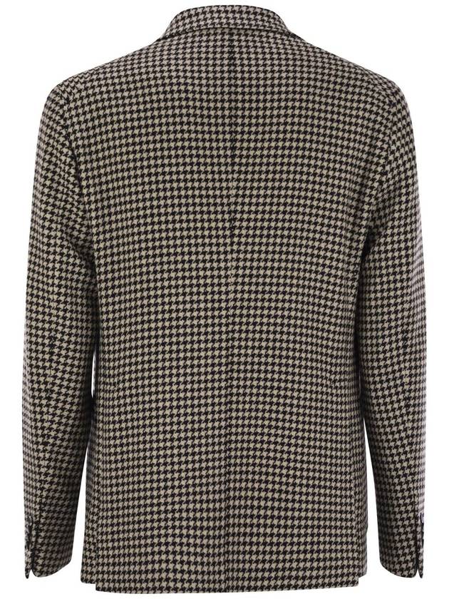 Houndstooth virgin wool blend jacket - TAGLIATORE - BALAAN 2