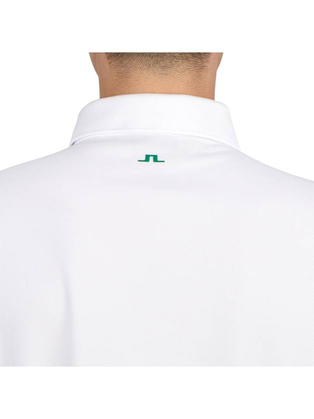 Men's Liam Regular Fit Long Sleeve PK Shirt White - J.LINDEBERG - BALAAN 8