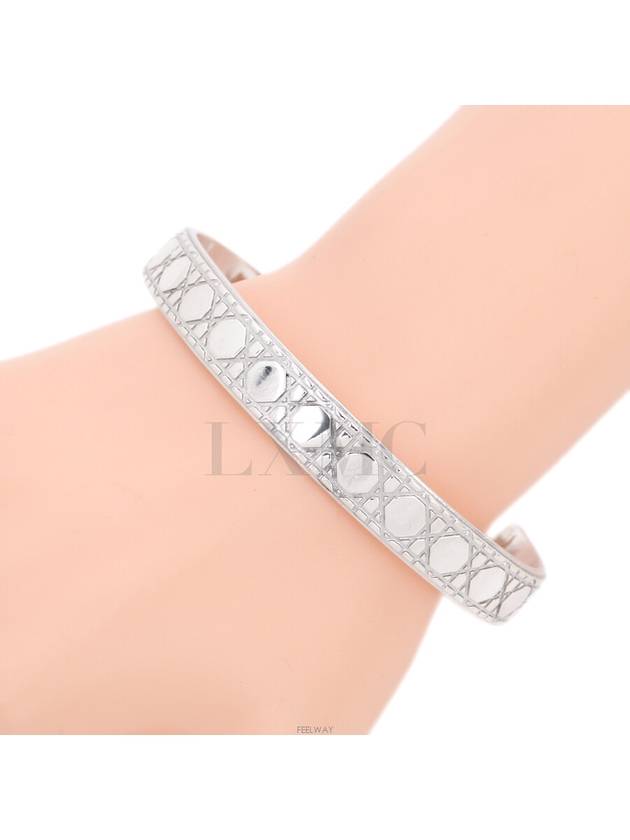 Icon Cannage Bangle Bracelet Silver B2164HOMST Warranty - DIOR - BALAAN 9