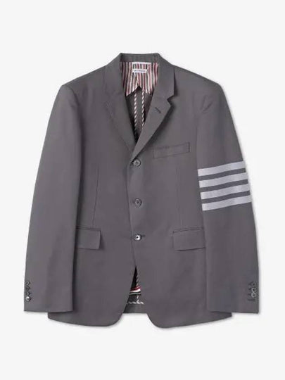 Diagonal Armband Cotton Shooting Engineer Classic Jacket Grey - THOM BROWNE - BALAAN 2