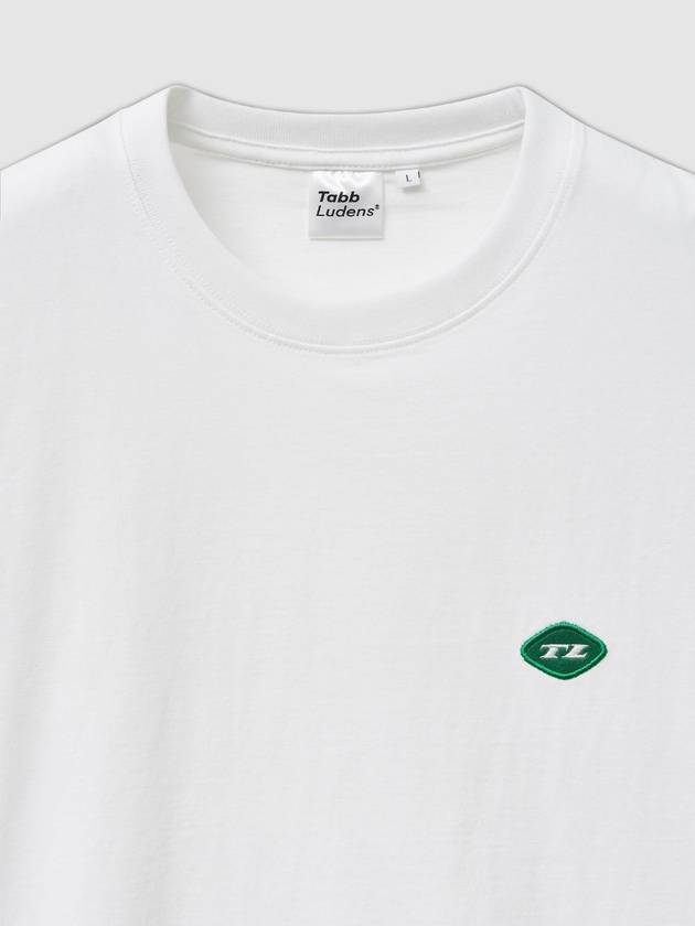 TL Essential Tee_White_Green Logo - TABB LUDENS - BALAAN 3