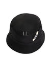 Le Bob Ovalie Nylon Bucket Hat Black - JACQUEMUS - BALAAN 2