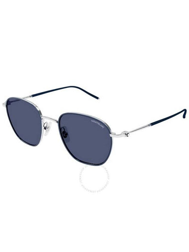 Montblanc Blue Square Men's Sunglasses MB0160S 009 49 - MONTBLANC - BALAAN 1