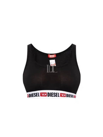 Logo Cotton Bra Black - DIESEL - BALAAN 2