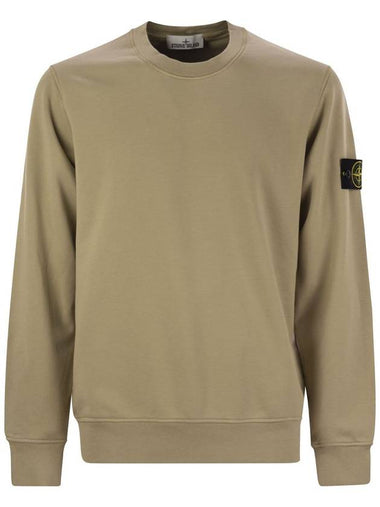 Crew-neck sweatshirt with Stone Island badge - STONE ISLAND - BALAAN 1