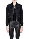 Multi-Zipper Bomber Jacket Black - SAINT LAURENT - BALAAN 4