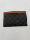 Triomphe Canvas Logo Card Wallet Tan - CELINE - BALAAN 5