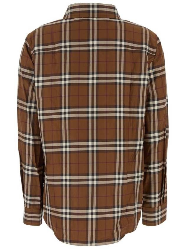 Vintage Check Cotton Shirts Dark Birch Brown - BURBERRY - BALAAN 3