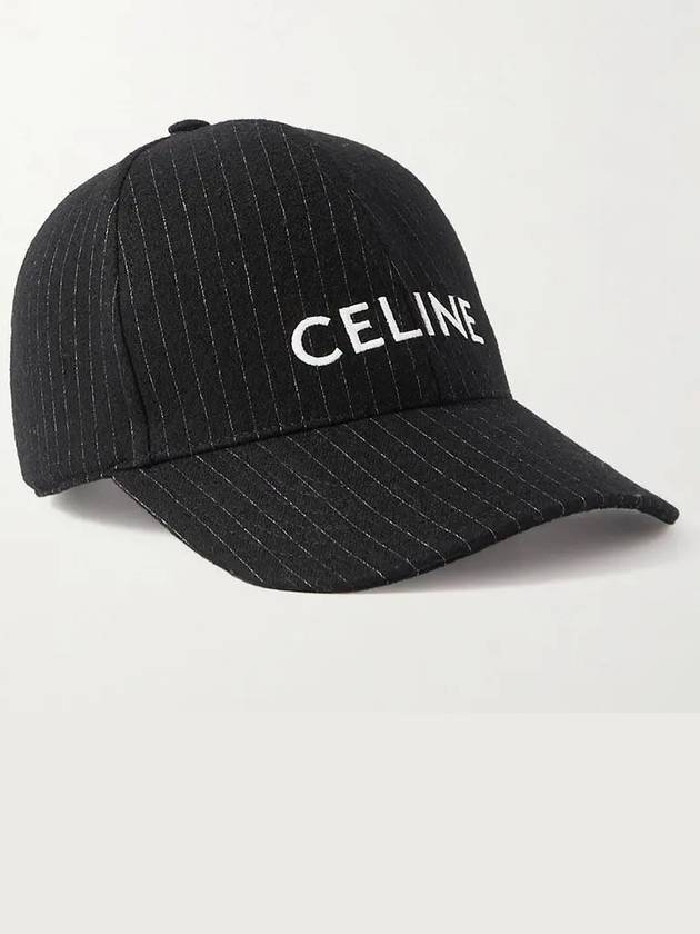 Flannel Ball Cap Black - CELINE - BALAAN 2