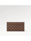 Sarah Damier Ebene Long Wallet Brown - LOUIS VUITTON - BALAAN 5