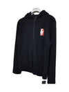 Lightning Bolt Zip Up Hoodie Black - NEIL BARRETT - BALAAN 3