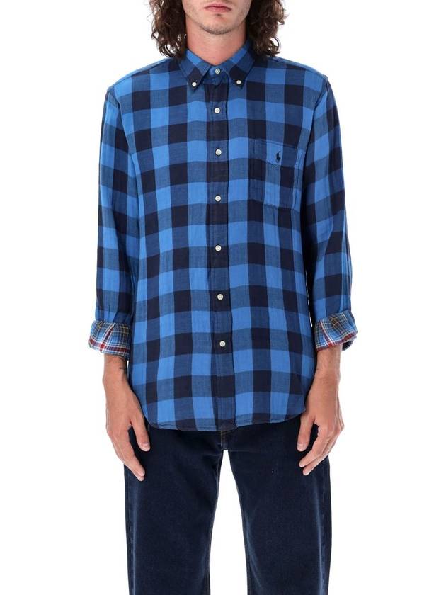 Polo Pony Plaid Check Shirt 710922250002 - POLO RALPH LAUREN - BALAAN 2