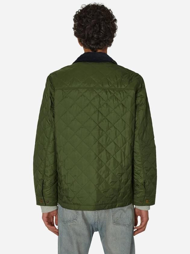 Kenning Quilting  Logo Patch Jacket Green - BARBOUR - BALAAN 4