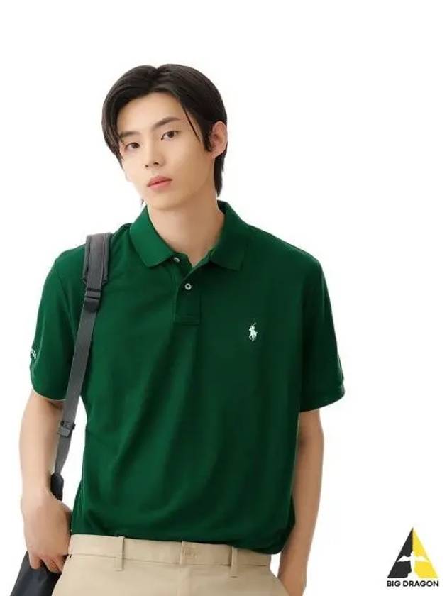 Wimbledon Earth Polo Shirt Green - POLO RALPH LAUREN - BALAAN 1