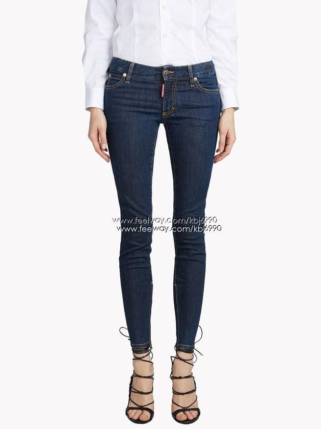 Women's Jeans Skinny Twiggy Jeans Red 72LA0795 - DSQUARED2 - BALAAN 3