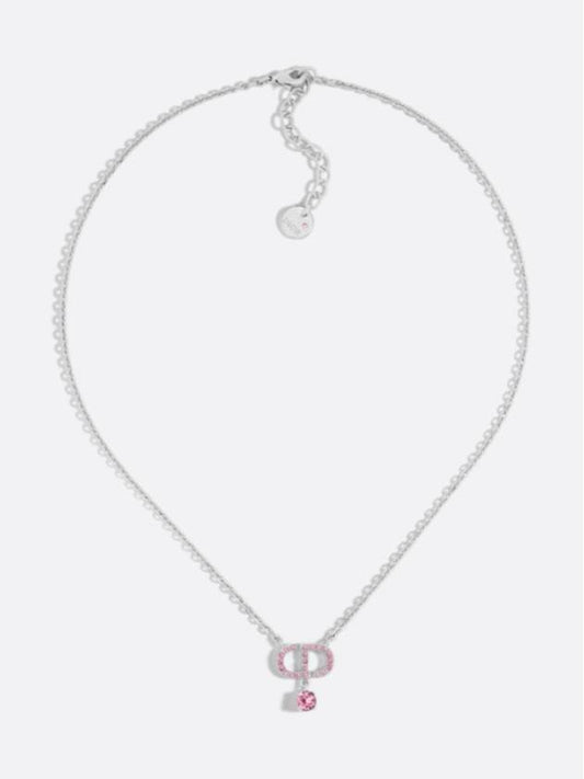 Petit CD Crystals Necklace Silver - DIOR - BALAAN 2