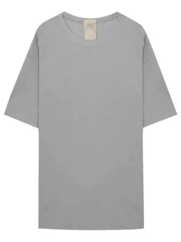 Men's Bag Logo Label Cotton Short Sleeve T-Shirt Gray - TEN C - BALAAN 1