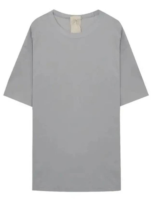 Men's Bag Logo Label Cotton Short Sleeve T-Shirt Gray - TEN C - BALAAN.