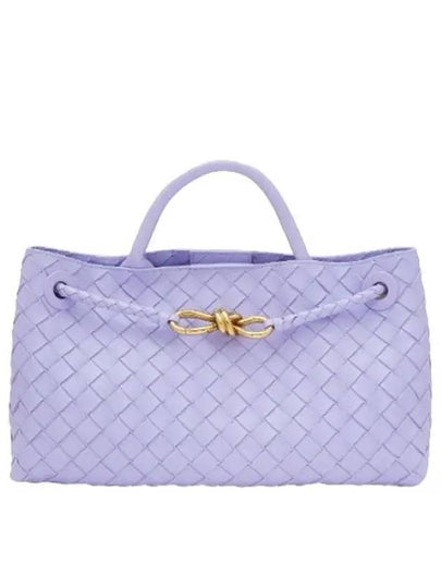 EW Andiamo Intrecciato Leather Tote Bag Purple - BOTTEGA VENETA - BALAAN 2