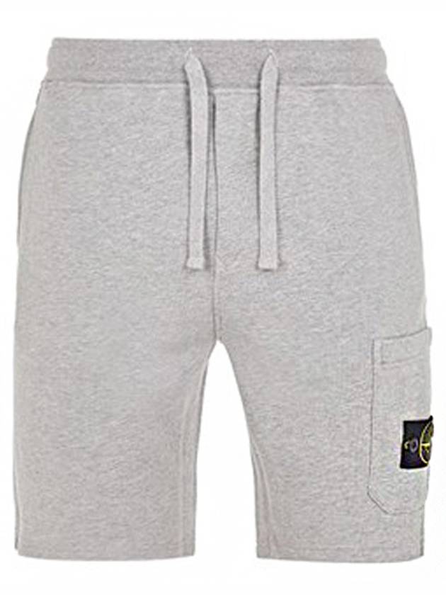 Cotton Fleece Cargo Bermuda Shorts Grey - STONE ISLAND - BALAAN 2