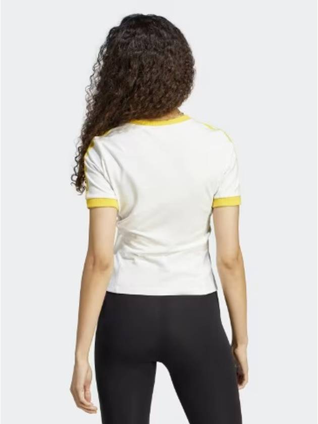 Tight Logo Short Sleeve T-Shirt Yellow White - ADIDAS - BALAAN 3