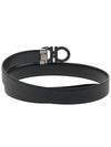 Reversible Leather Belt Black - SALVATORE FERRAGAMO - BALAAN 5