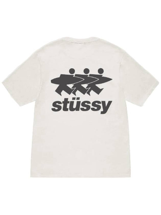 Surfwork Pigment Dyed Short Sleeve T-Shirt Natural - STUSSY - BALAAN 1