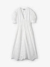 Refurbished Embroidered Anglaise Balloon Dress White F5989151 - GANNI - BALAAN 1