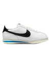 Women's Cortez Low Top Sneakers Black White - NIKE - BALAAN 1