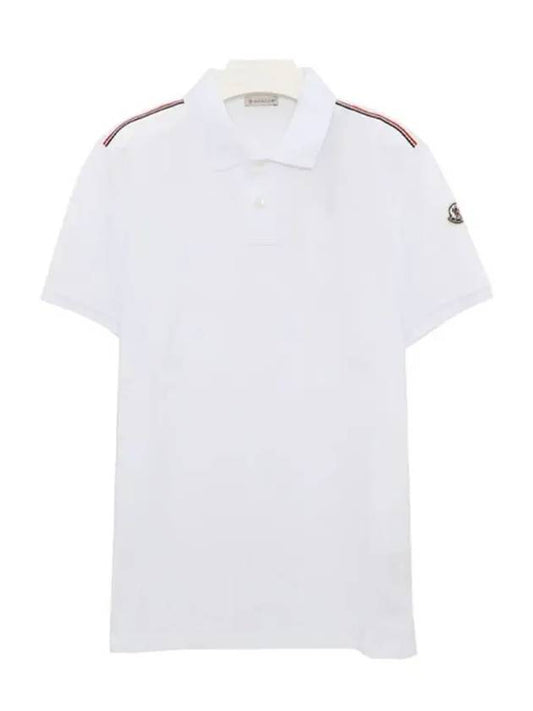 logo patch Polo shirt white - MONCLER - BALAAN 2