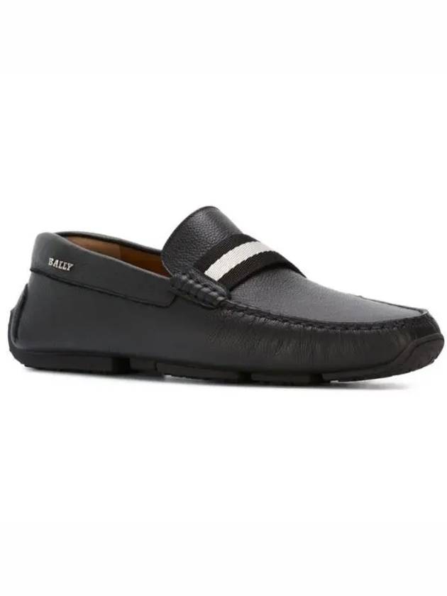 Men PEARCE Leather Driving Shoes Black - BALLY - BALAAN 2