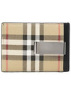 Vintage Check Money Clip Card Wallet Archive Beige - BURBERRY - BALAAN 2