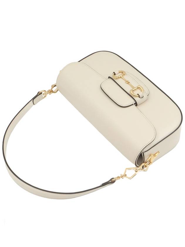 White Leather Horsebit 1955 Small 2WAY 735178 - GUCCI - BALAAN 5