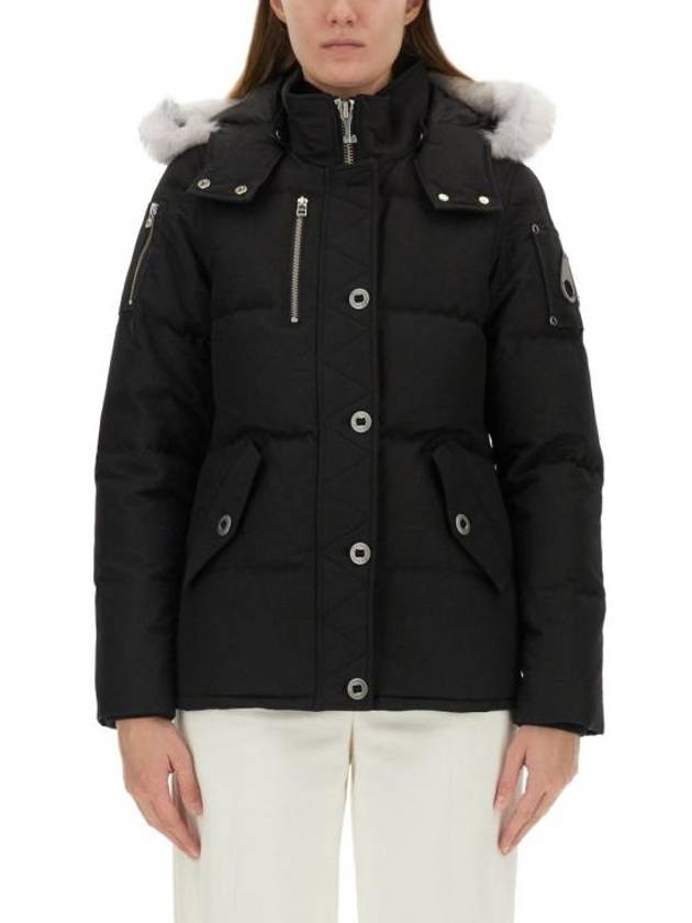 Original Threequarter Jacket White Fur Black - MOOSE KNUCKLES - BALAAN 2