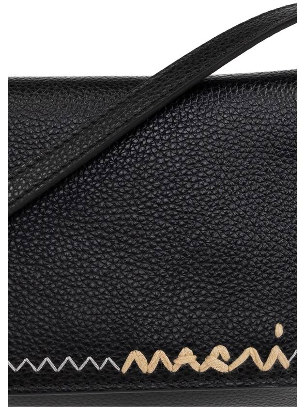 Flap Trunk Shoulder Bag Black - MARNI - BALAAN 7