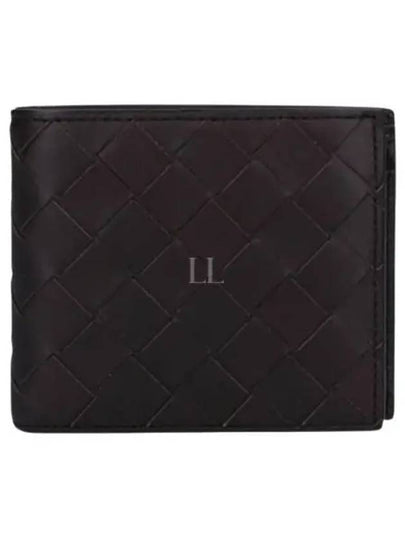 Intrecciato Coin Pocket Bifold Half Wallet Black - BOTTEGA VENETA - BALAAN 2