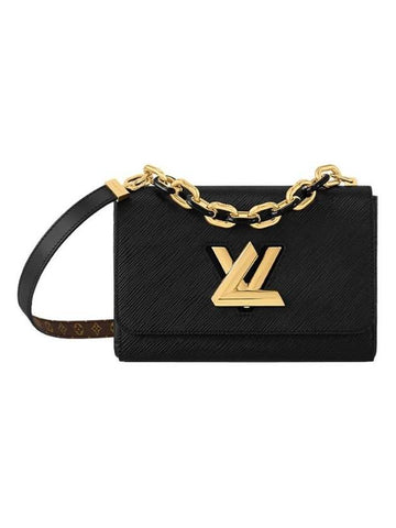 Twist MM Epi Shoulder Bag Black - LOUIS VUITTON - BALAAN 1