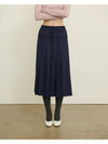 NEW MODERN PLEATED SKIRT NAVY - UNMUTE - BALAAN 1