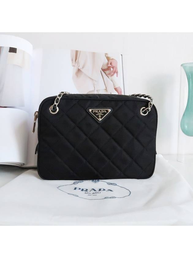 Nylon Quilted Tessuto Mini Shoulder Bag Black - PRADA - BALAAN 4