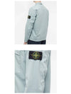 Wappen Patch Double Pocket Cotton Zip-Up Jacket Charcoal Sky Blue - STONE ISLAND - BALAAN 6