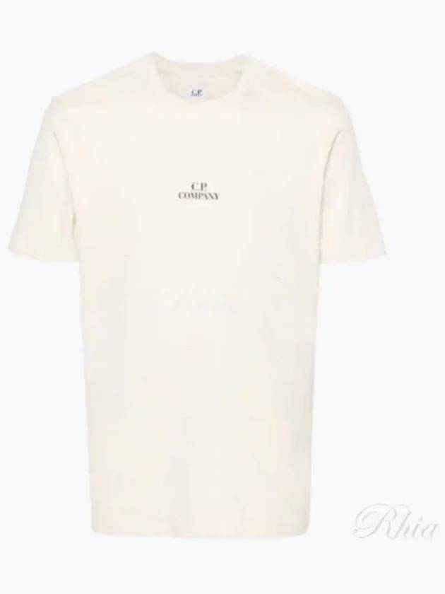 30/1 Jersey Graphic Short Sleeve T-Shirt Beige - CP COMPANY - BALAAN 2