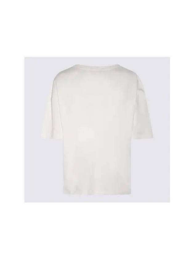 Boxy Short Sleeve T-Shirt Chalk - LEMAIRE - BALAAN 3