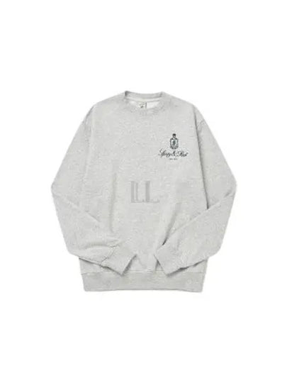 Vendome Crew Neck Cotton Sweatshirt Grey - SPORTY & RICH - BALAAN 2