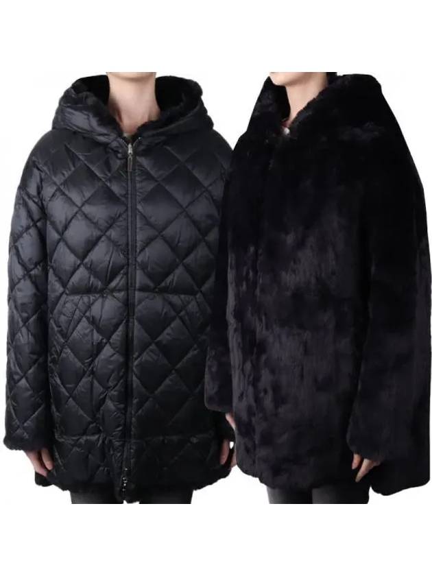 Women s Trefa Reversible Jacket Black 002 1120854 - MAX MARA - BALAAN 1