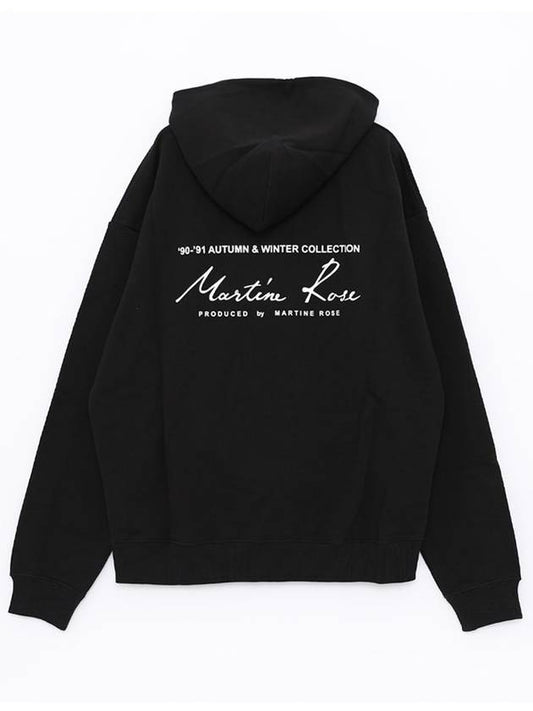 CMR602 BLACK back logo hoodie - MARTINE ROSE - BALAAN 1