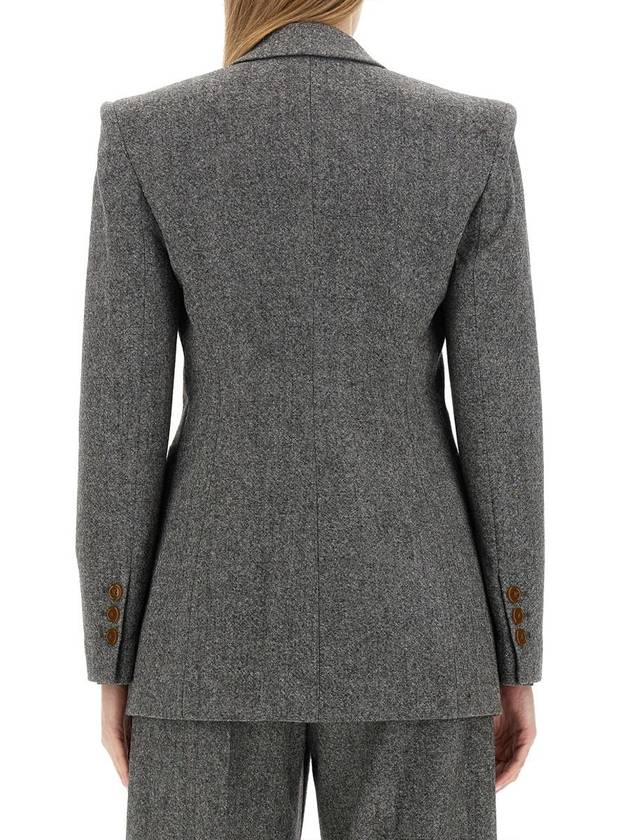 Lauren double breasted wool jacket gray - VIVIENNE WESTWOOD - BALAAN 4