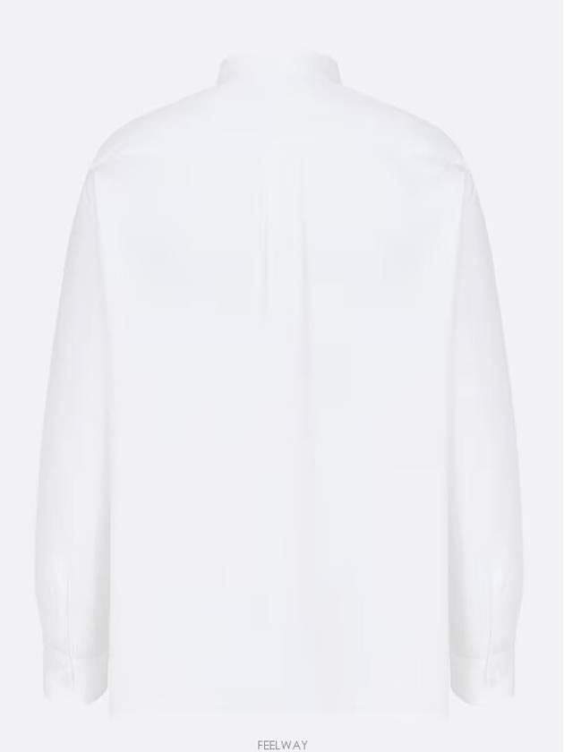 Cotton Long Sleeve Shirt White - DIOR - BALAAN 8