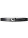 MEN'S CROWN REVERSIBLE BELT SILVER - MEASPHERA - BALAAN 2