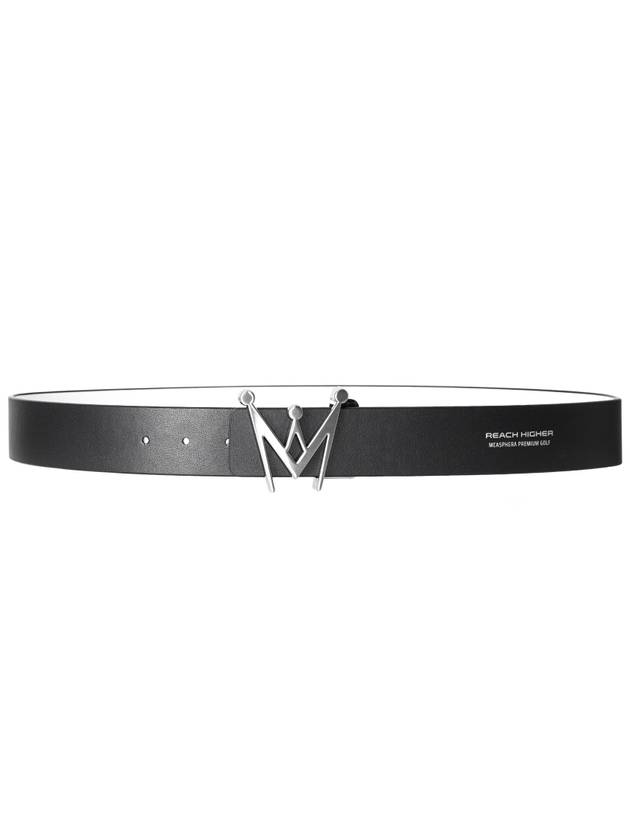 MEN'S CROWN REVERSIBLE BELT SILVER - MEASPHERA - BALAAN 2