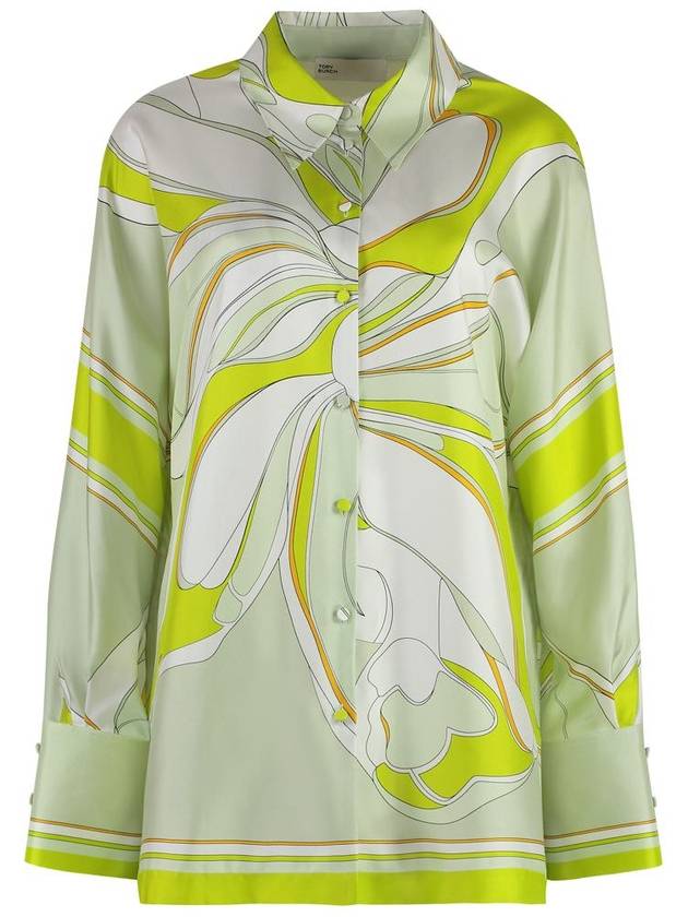 Tory Burch Printed Silk Shirt - TORY BURCH - BALAAN 1